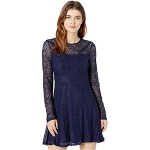 NWT BARDOT TIANA WOMEN DRESS COLOR NAVY BLUE SIZE US 10/L